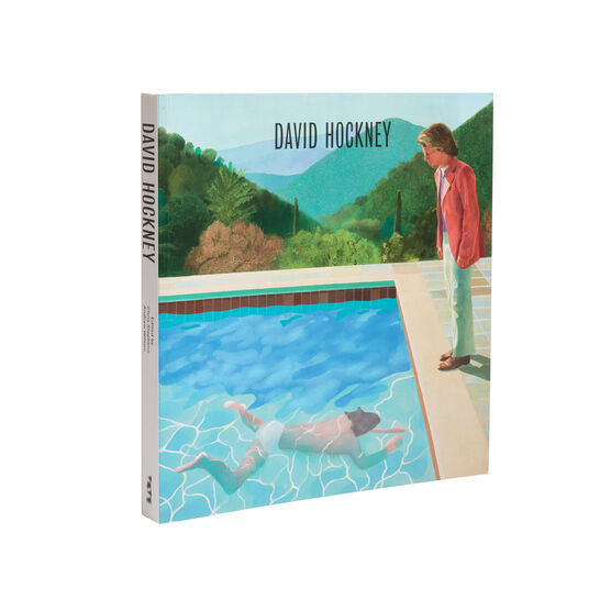 David Hockney paperback exhibition book side view